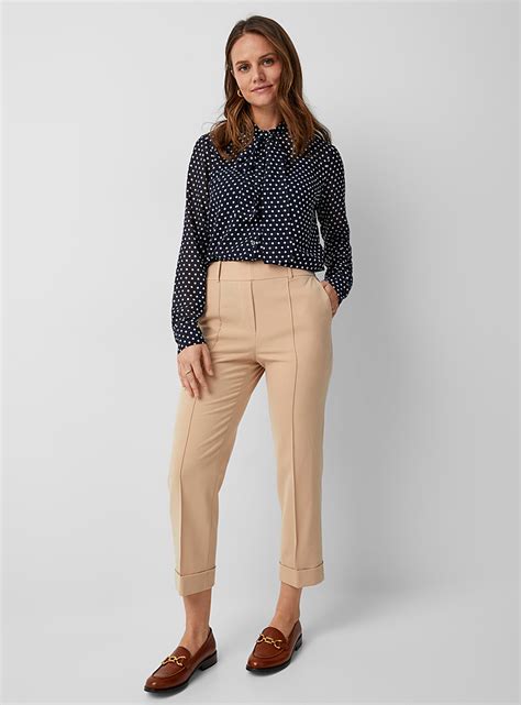 michael kors hybrid pintuck slim fit pant womens|Michael michael kors pintuck hutton pants + FREE SHIPPING.